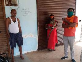 लखनऊ के सरोजनी नगर वार्ड में प्रवासी नागरिकों को कराया गया होम क्वारनटीन