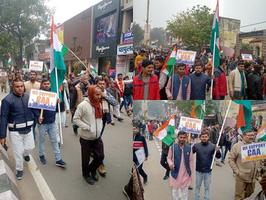 सीएए के समर्थन में बीजेपी कार्यकर्त्ता उतरे सड़कों पर, अयोध्या में निकाली रैली