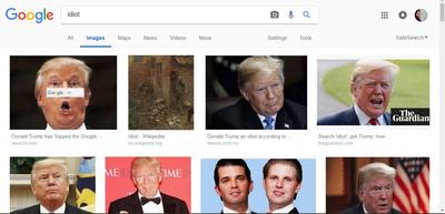 इडियट शब्द सर्च करने पर गूगल दिखा रहा है अमेरिकी राष्ट्रपति डोनाल्ड ट्रम्प की तस्वीरें : गूगल से जुड़ा नया विवाद