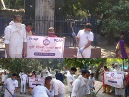 पूर्वी दिल्ली आपदा प्रहरी टीम ने चलाया पूर्वी दिल्ली स्वच्छता अभियान