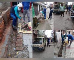 न्यू हैदरगंज द्वितीय वार्ड के आदर्श नगर मल्हपुर में चलाया गया स्वच्छता अभियान