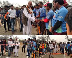 ग्राम पंचायत राज बनकटा के सोनहुलाचंद्रभान गांव में क्रिकेट टूर्नामेंट का किया उद्घाटन
