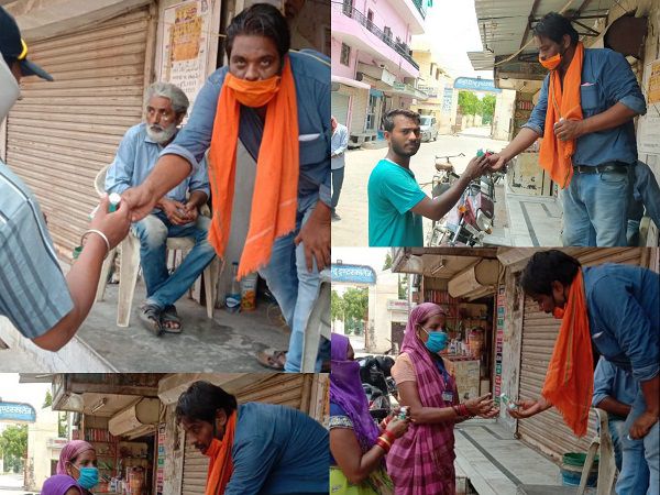 कानपुर में गोविंद नगर नार्थ से पार्षद नवीन पंडित ने सफाई कर्मचारियों की सुरक्षा का ख्याल रखते हुए उन