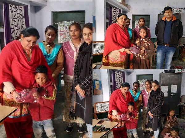 बड़ी देवकाली स्थित प्राथमिक विद्यालय में बच्चों को स्वेटर बांटे गए. इस मौके पर भारतीय जनता पार्टी से 