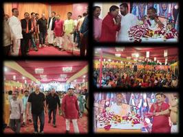 राजाजीपुरम में श्री रामकथा  के आयोजन में पार्षद मोनू कनौजिया सम्मिलित