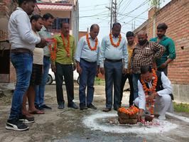 लखनऊ के  सहादतगंज वार्ड के मानस विहार में विकास कार्य का हुआ उद्घाटन