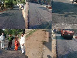 गीता अवस्थी ने अलीगंज रोड निर्माण का कार्य शुरू करवाया