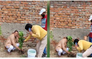 पर्यावरण संरक्षण की कामना के साथ पार्षद मोनू कनौजिया ने मनाया जन्मदिन