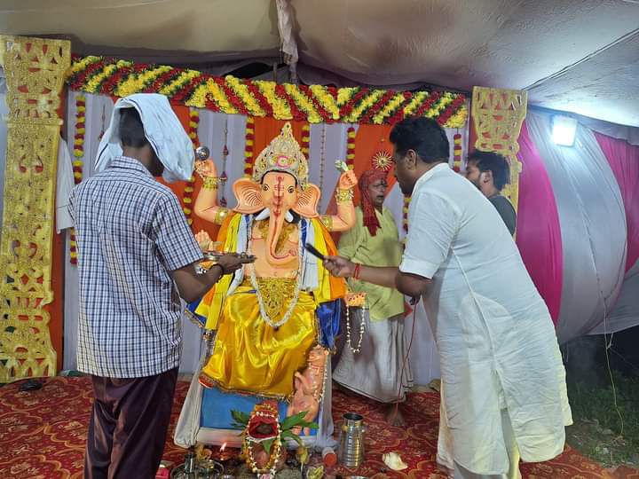 चंदौली विधानसभा मुगलसराय ग्राम नियमताबाद में "गणपति महोत्सव समारोह" का किया आयोजन-इस समय दे