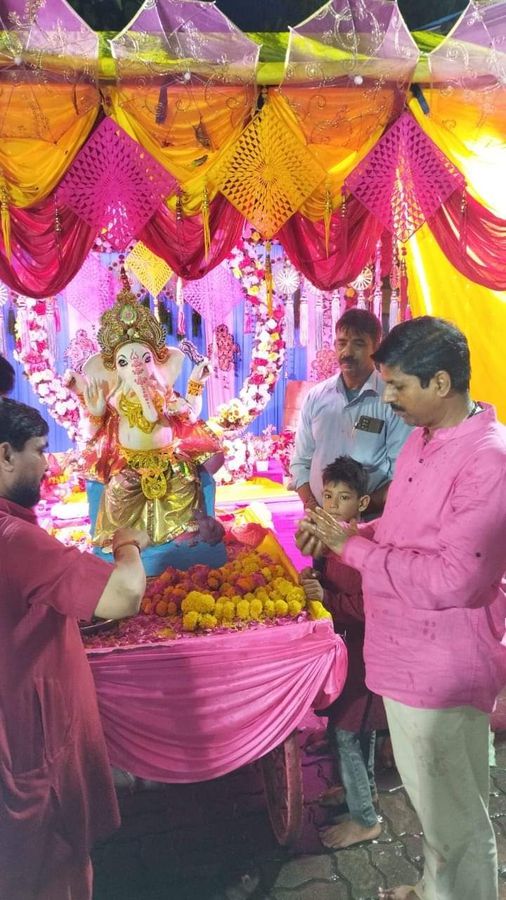 इंदिरा नगर के प्राचीन मंदिर श्री बालाजी शक्तिपीठ भूतनाथ परिसर में ''गणपति स्थापना महोत्सव'' का किया 