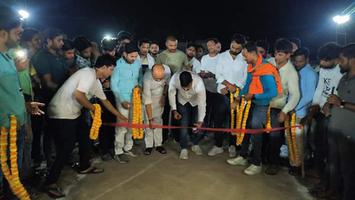 कैमूर के मोहनिया जीतापुर में आयोजित तीन दिवसीय नाइट क्रिकेट टूर्नामेंट मैच का किया उद्घाटन