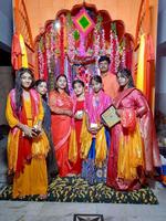 श्रीमद् भागवत कथा के छठवें दिन ठाकुरगंज में, फूलों की होली एवं रूक्मणी विवाह का मनाया गया महोत्सव