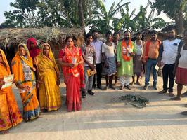 सकरा विधानसभा क्षेत्र के मुरौल मीरापुर गांव में चलाया जनसंपर्क अभियान